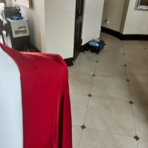 Armani Exchange Silk Red Blazer Size 6 - Picture 4 of 5